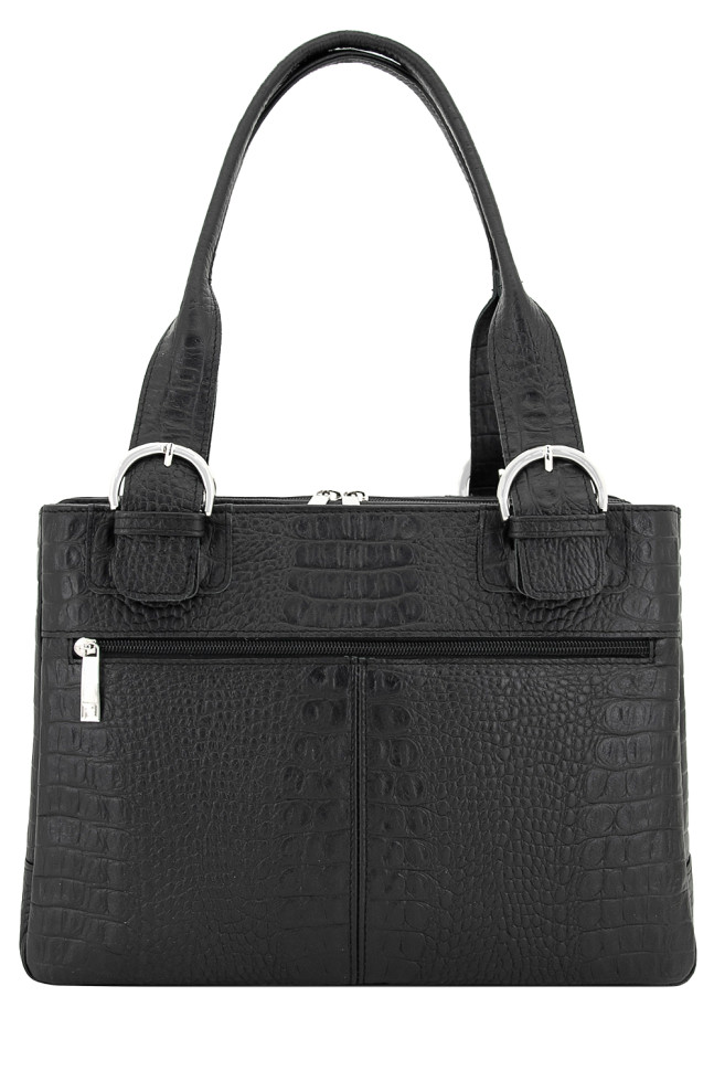 Сумка Protege Ц-110 черный рептилия №12 Сумка Protege Ц-110 черный рептилия №12