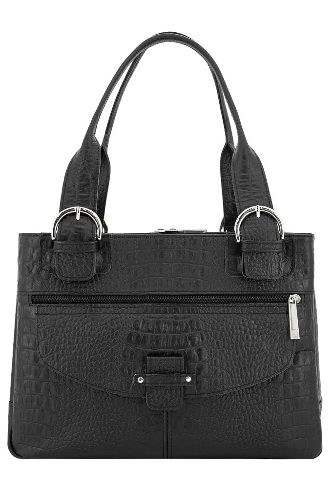 Сумка Protege Ц-110 черный рептилия №12 Сумка Protege Ц-110 черный рептилия №12