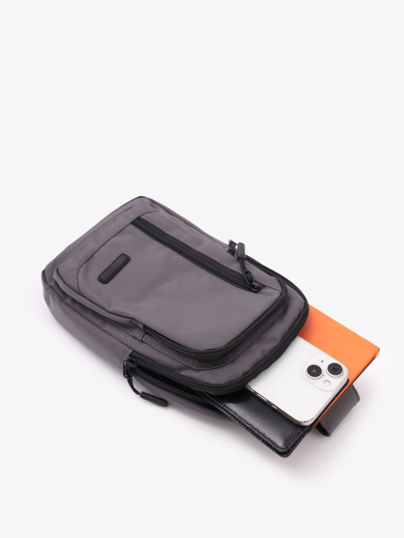 Рюкзак на одно плечо An 65364 серый