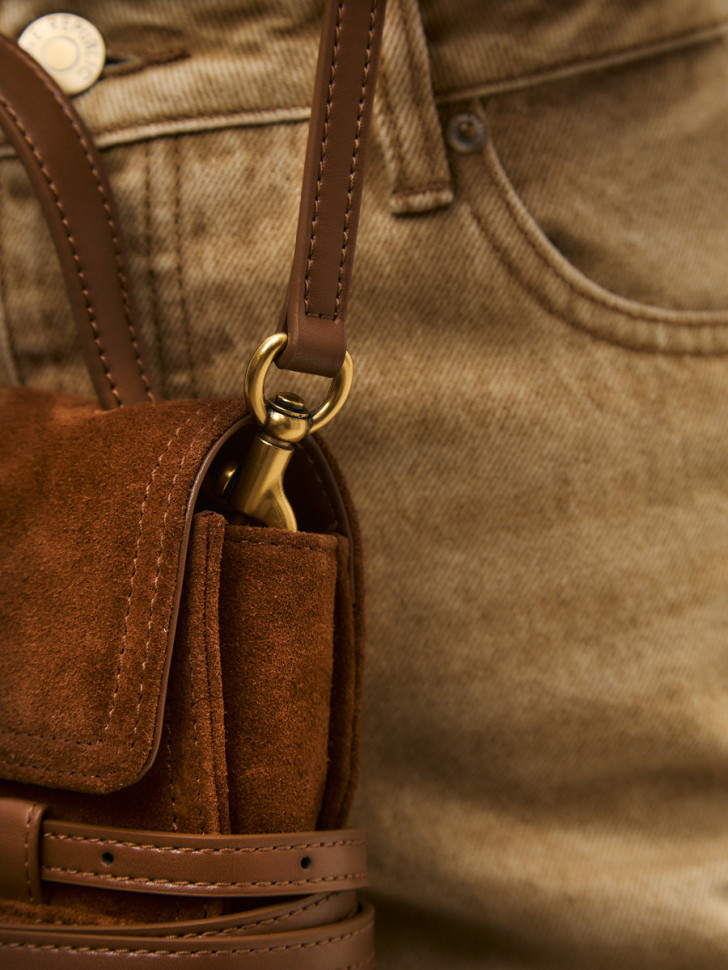 Сумка Lamagio 68920 замша рыжая