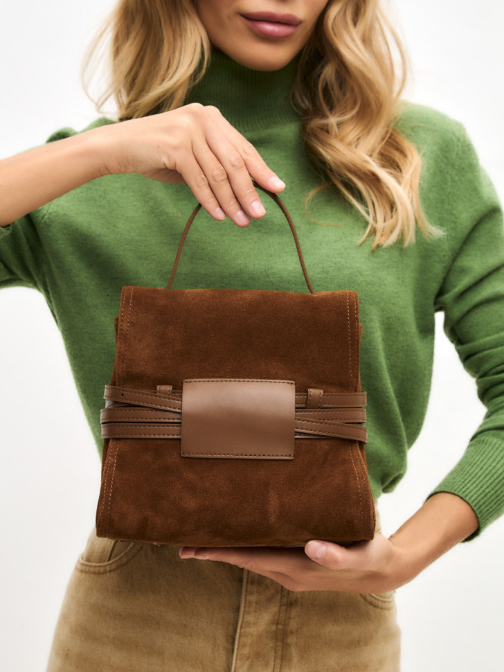 Сумка Lamagio 68920 замша рыжая