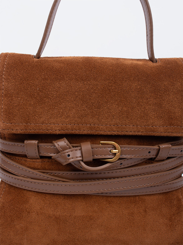 Сумка Lamagio 68920 замша рыжая