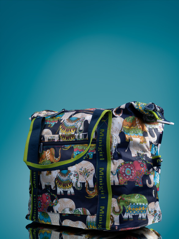 Сумка женская текстильная Minigirl 3015 слон тёмно-синяя