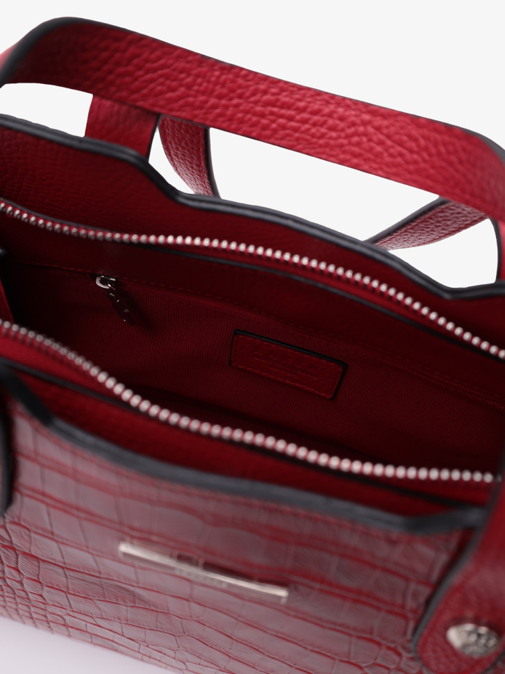 Сумка женская Karya 2390 красный крокодил флотер Сумка женская Karya 2390 красный крокодил флотер