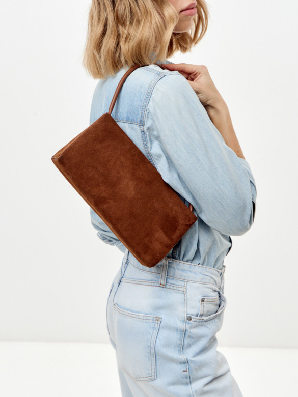 Сумка Lamagio 723 замша рыжая