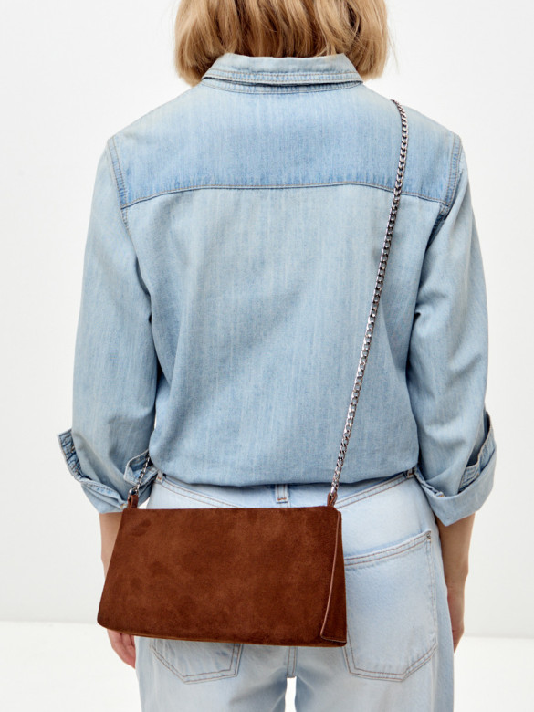 Сумка Lamagio 723 замша рыжая