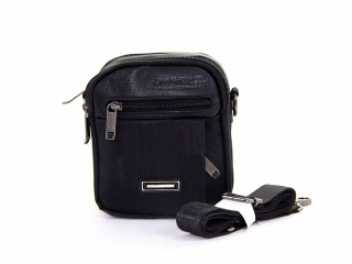 Мужская сумка-планшет из экокожи Cantlor GW101 чёрная
