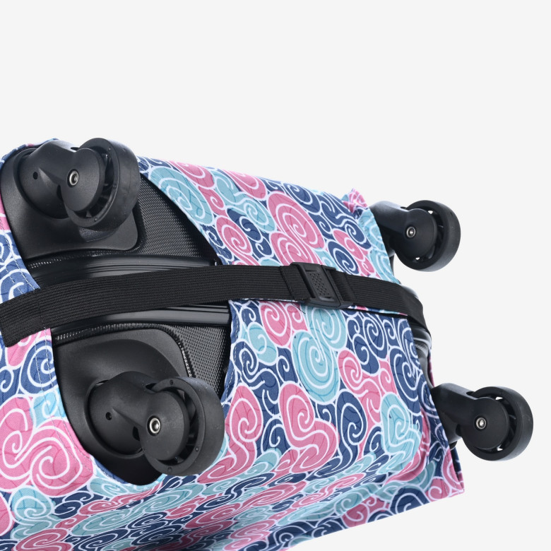 Чехол для чемодана Восьмерки размер S цветной Чехол для чемодана Восьмерки размер S цветной