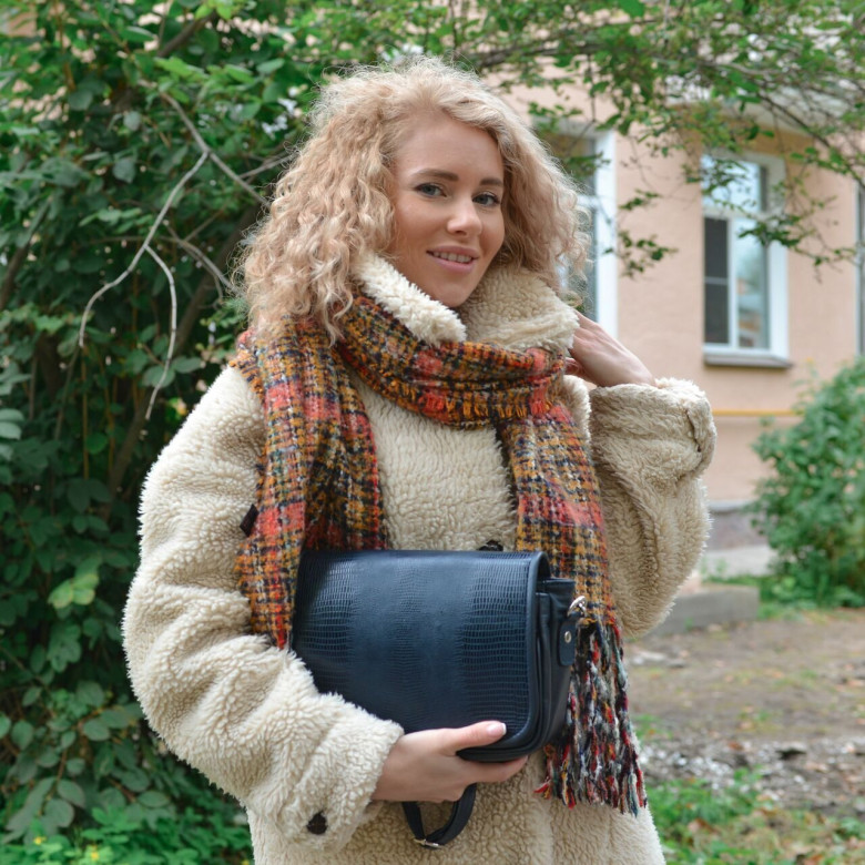 Сумка женская Natalia Kalinovskaya, С93 «Юния» синяя 