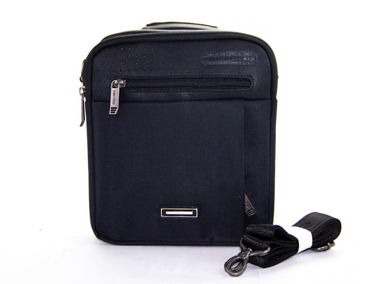 Мужская сумка-планшет из экокожи Cantlor GW104 чёрная