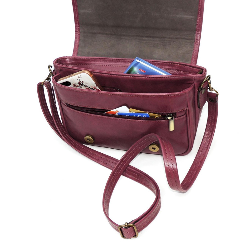 Женская сумка Natalia Kalinovskaya, «Дейли» бордовая