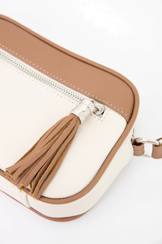 Сумка Protege Ц-340/2 бежевый+кэмел флотер Сумка Protege Ц-340/2 бежевый+кэмел флотер