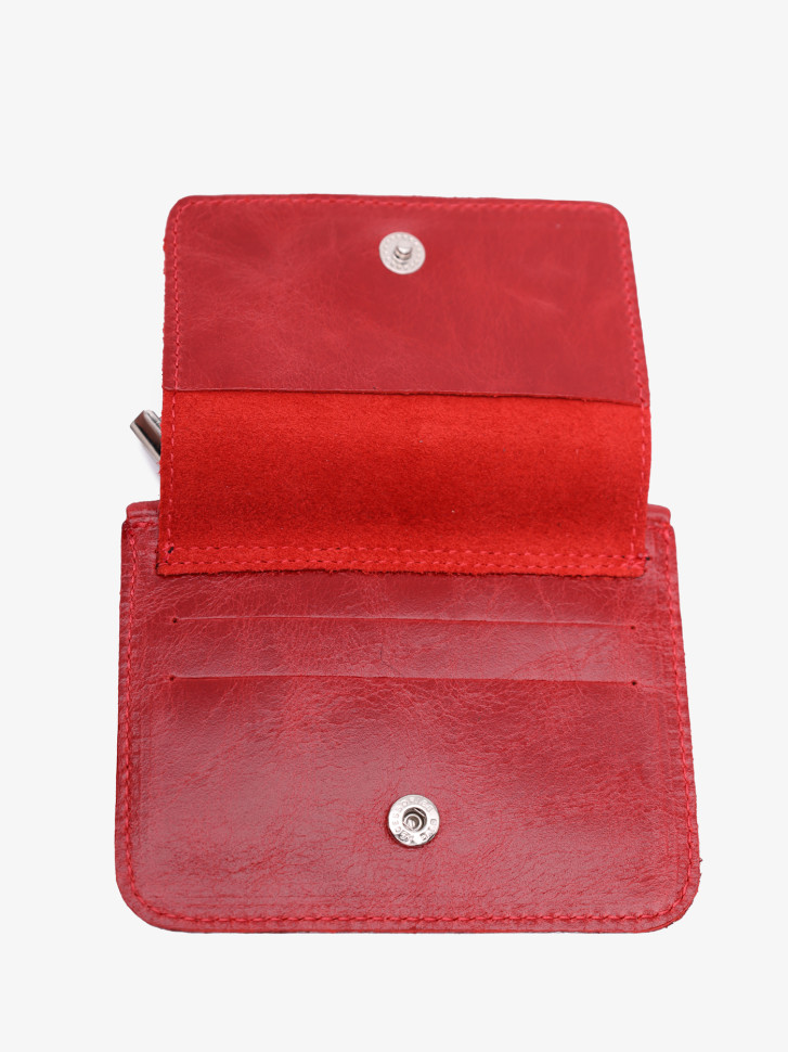 Картхолдер-монетница П-801ft-1930/001 красный Картхолдер-монетница П-801ft-1930/001 красный