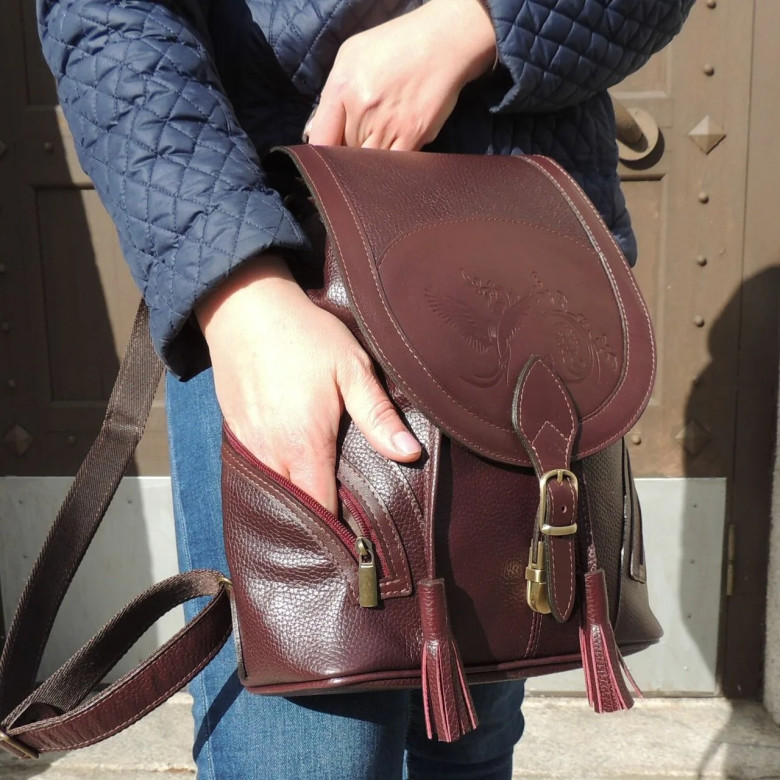 Рюкзак женский Natalia Kalinovskaya, "Лерия" бордо флотер