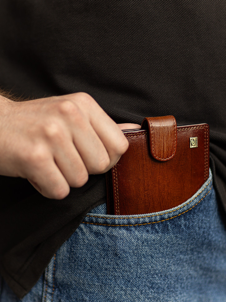 Портмоне мужское Cosset F14-327-1435B коричневое Портмоне мужское Cosset F14-327-1435B коричневое