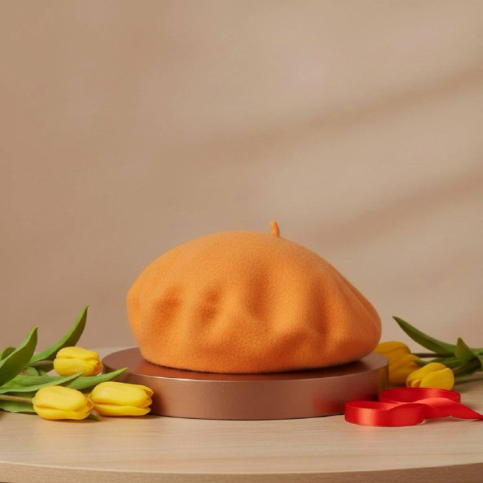 Берет женский Stigler, абрикос