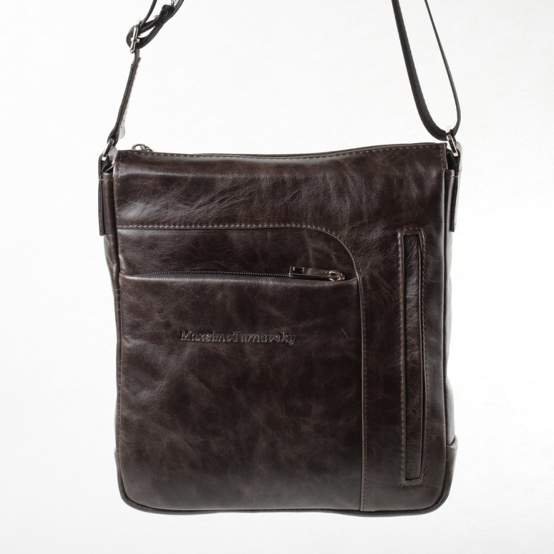 Мужская сумка-планшет Maxsimo Tarnavsky 1040 тёмно-коричневая