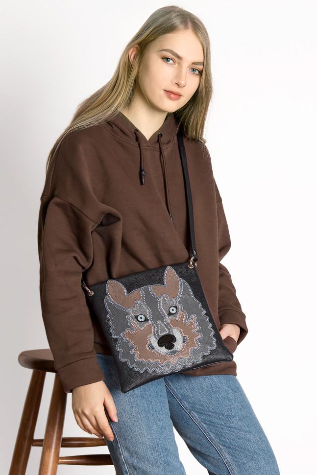 Сумка Protege ДС-144-142 "Волк" черный Сумка Protege ДС-144-142 "Волк" черный