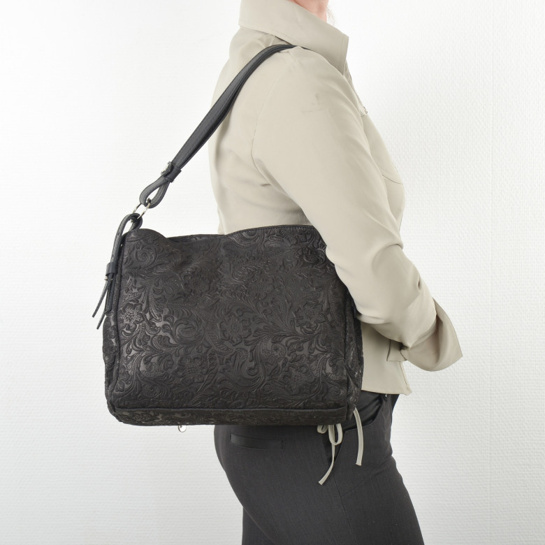 Сумка женская итальянская Roberta Firenze sissi 839 чёрная