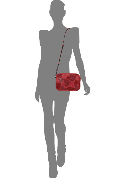 Сумка Protege ДС-481-301 "Сердечки" красный