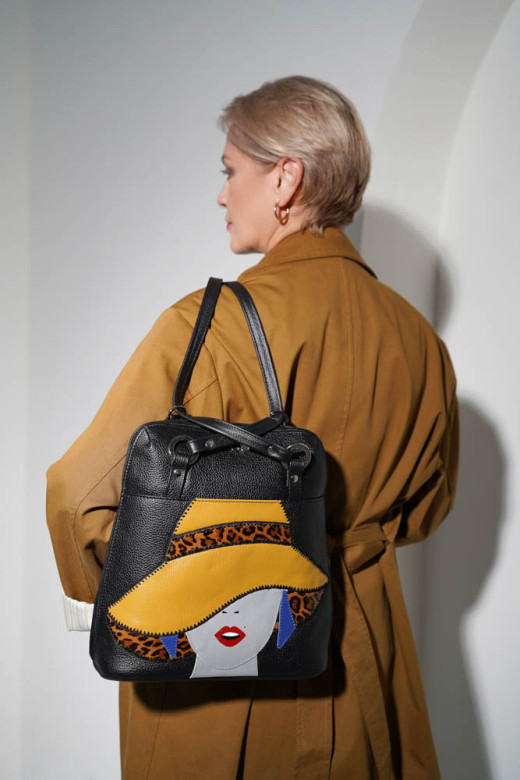 Сумка-рюкзак Protege ДС-226-210 "Леди №2" синий/красный