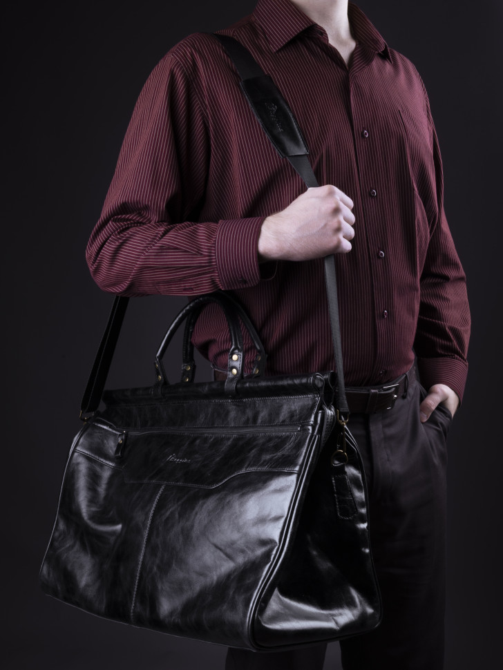 Сумка дорожная Baggins 1037 черная пулл-ап