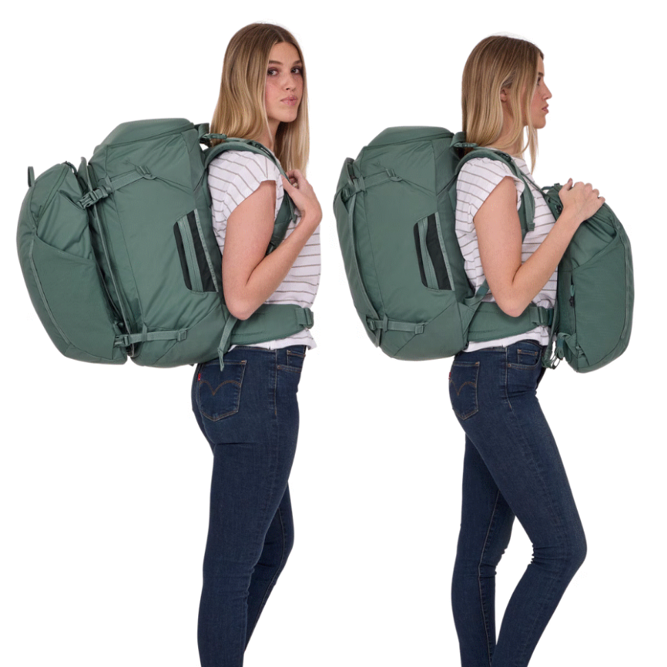 Туристический рюкзак Thule Landmark Travel Pack, 60L, Hazy Green (женский) Туристический рюкзак Thule Landmark Travel Pack, 60L, Hazy Green (женский)