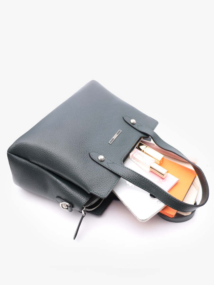 Сумка женская Karya 2390 тёмно-зелёная Сумка женская Karya 2390 тёмно-зелёная