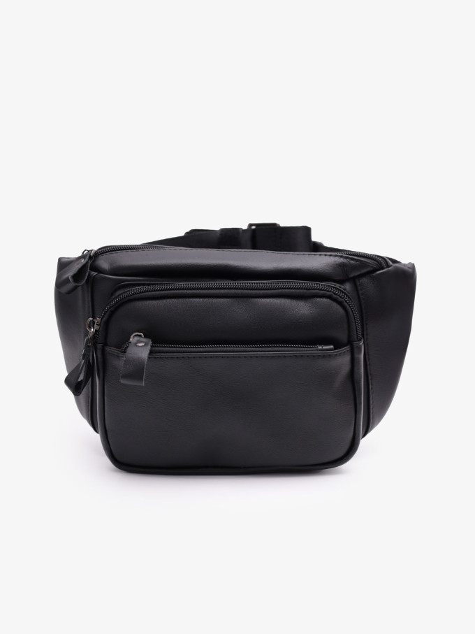 Мужская сумка на пояс ZUOBINLI 0186(9810) чёрная Мужская сумка на пояс ZUOBINLI 0186(9810) чёрная