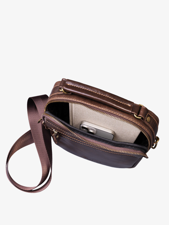 Сумка муская Baggins 1049 коричневая друид