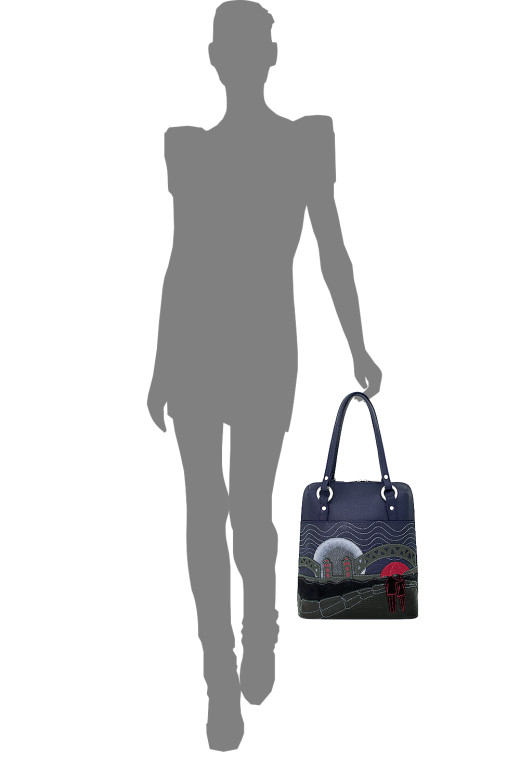 Сумка-трансформер женская Protege, ДС-226-250, "Город-32" синий