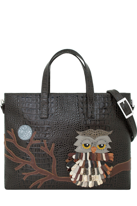 Сумка Protege ДС-223-84 "Сова№2" темно-коричневый рептилия Сумка Protege ДС-223-84 "Сова№2" темно-коричневый рептилия