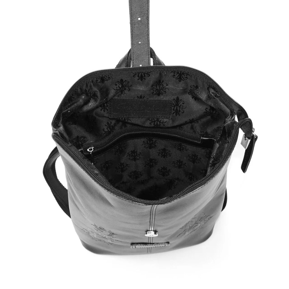 Рюкзак женский Natalia Kalinovskaya СР-34т.711 «Джемма» чёрный гладкий Рюкзак женский Natalia Kalinovskaya СР-34т.711 «Джемма» чёрный гладкий