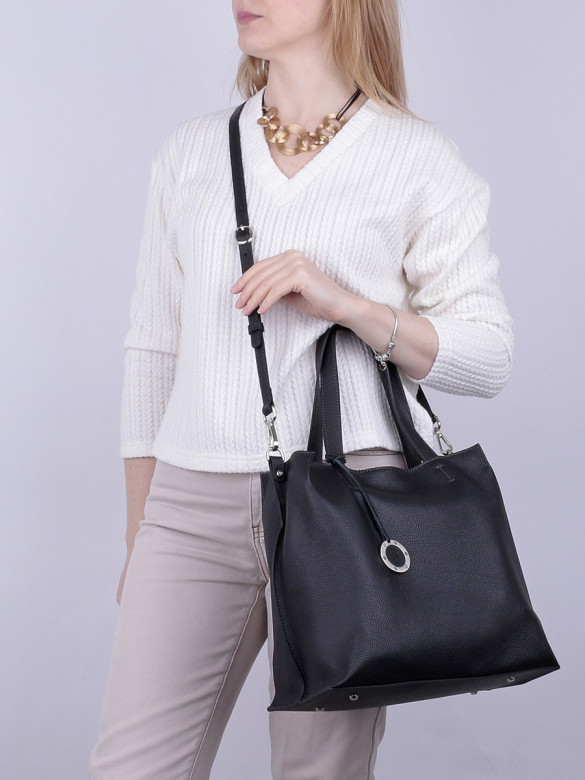 Сумка женская FIATO, 2614 вителло черная