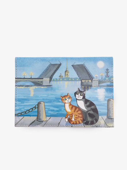 Обложка для паспорта Grand 02-006-181 коты