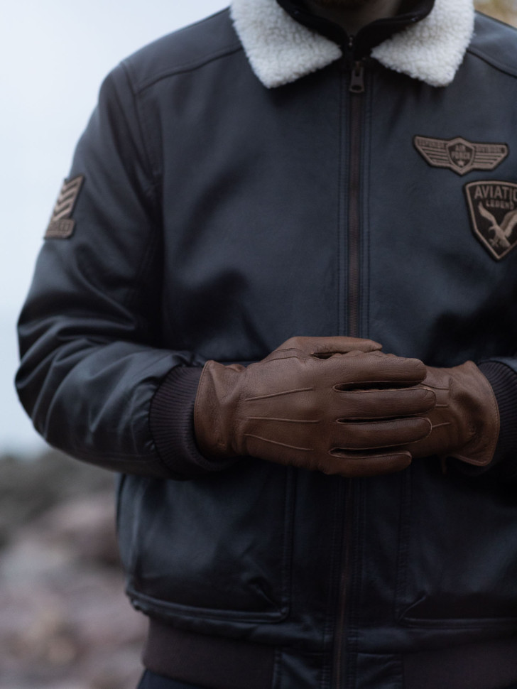 Перчатки мужские HAVVS 0123 рыжие