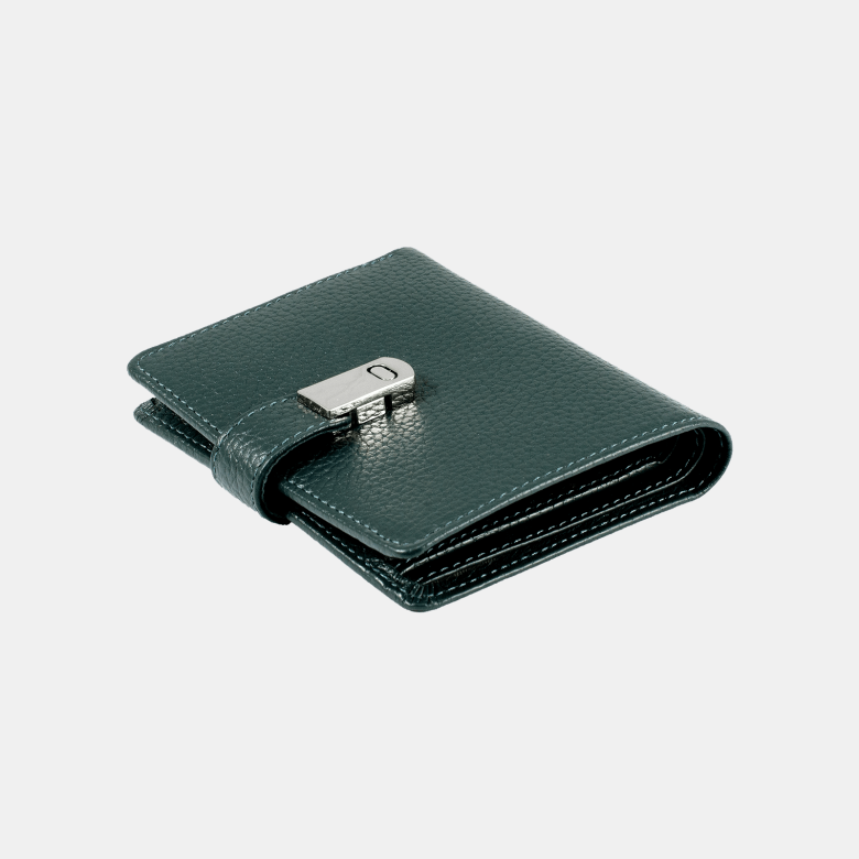 Портмоне женское ПЖ-475-1585 т.зелёное