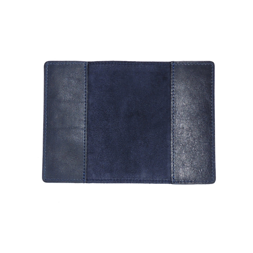 Обложка для паспорта кожаная Синий, Тигр Обложка для паспорта кожаная Синий, Тигр