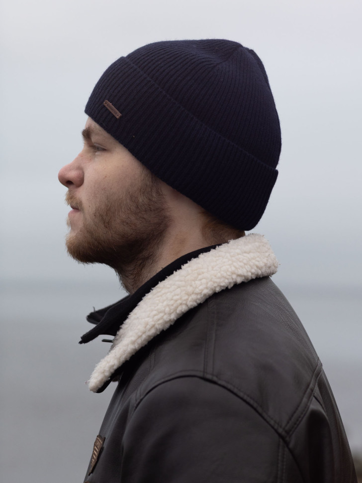 Шапка мужская 11491 MARHATTER тёмно-синий