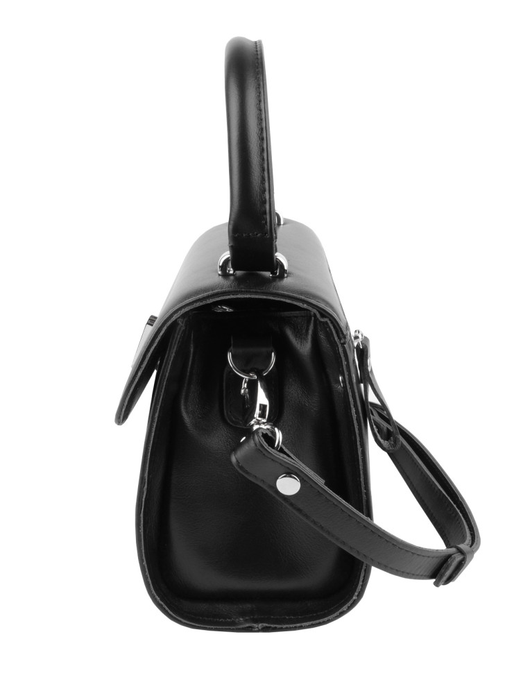 Сумка Esse 76562 ПОЛЛИ DARK кожа черная Сумка Esse 76562 ПОЛЛИ DARK кожа черная