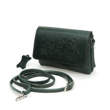 Женская сумочка кошелёк Natalia Kalinovskaya, «Ким» Растение зеленая Женская сумочка кошелёк Natalia Kalinovskaya, «Ким» Растение зеленая