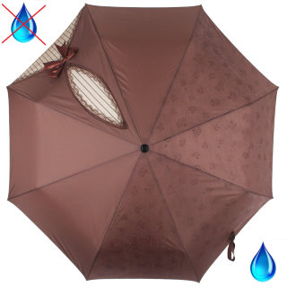 Зонт женский Flioraj, 20001 кокетка, коричневый