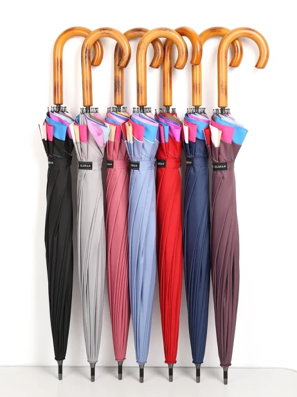 Зонт-трость Три Слона 1100 полуавтомат розовый