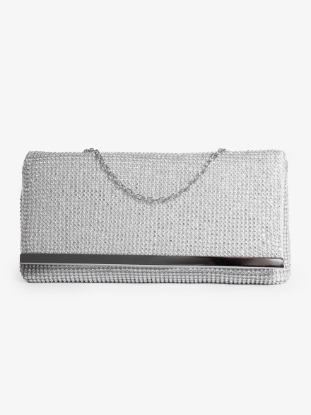 Клатч Funxilan 3763 серебристый Клатч Funxilan 3763 серебристый