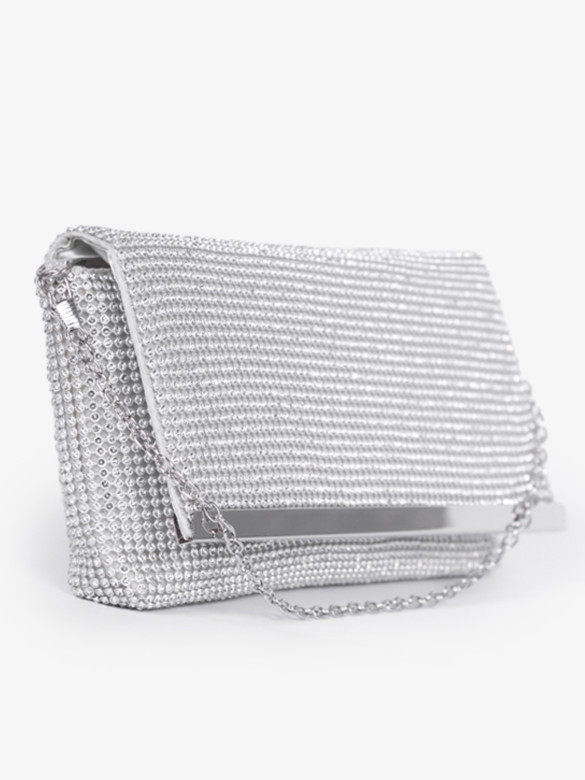 Клатч Funxilan 3763 серебристый