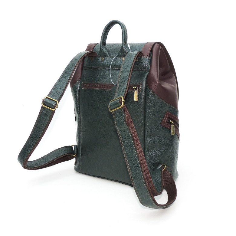 Рюкзак женский Natalia Kalinovskaya, "Дженис" зеленый/бордо