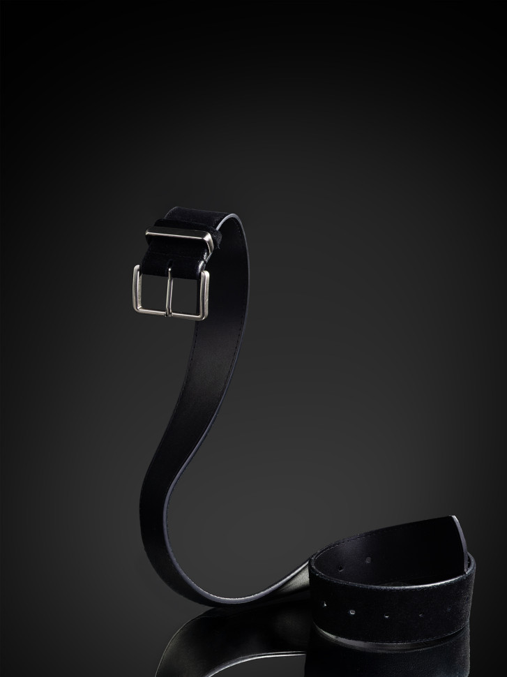 Ремень женский T.I.A. 45 замша чёрный