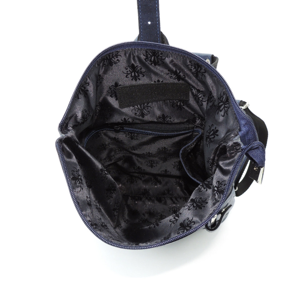 Кожаная сумка-рюкзак Natalia Kalinovskaya "Альто" синяя Кожаная сумка-рюкзак Natalia Kalinovskaya "Альто" синяя