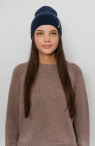 Женская шапка 12105 MARHATTER тёмно-синяя