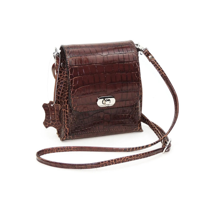 Сумка женская Natalia Kalinovskaya 76р.921 Рики коричневая рептилия